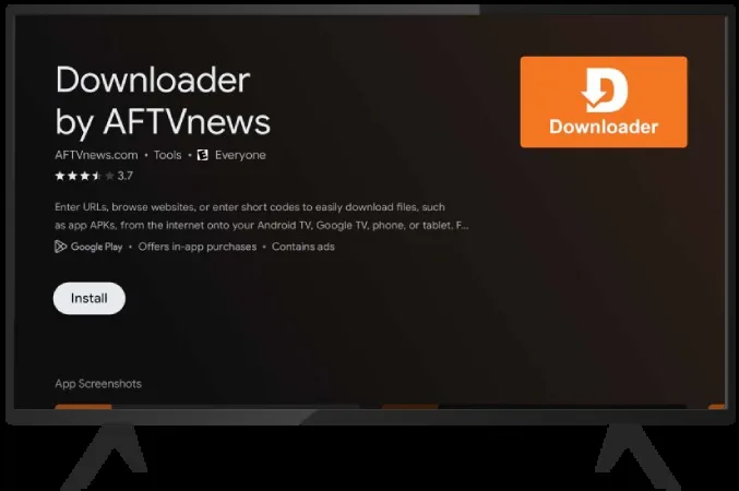 Play Store → Downloader