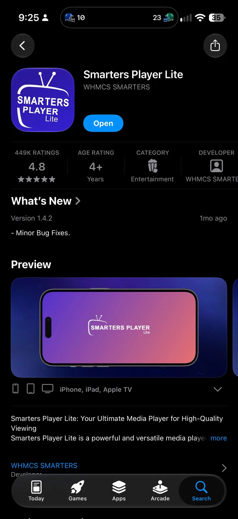 Instalar Smarters Player Lite